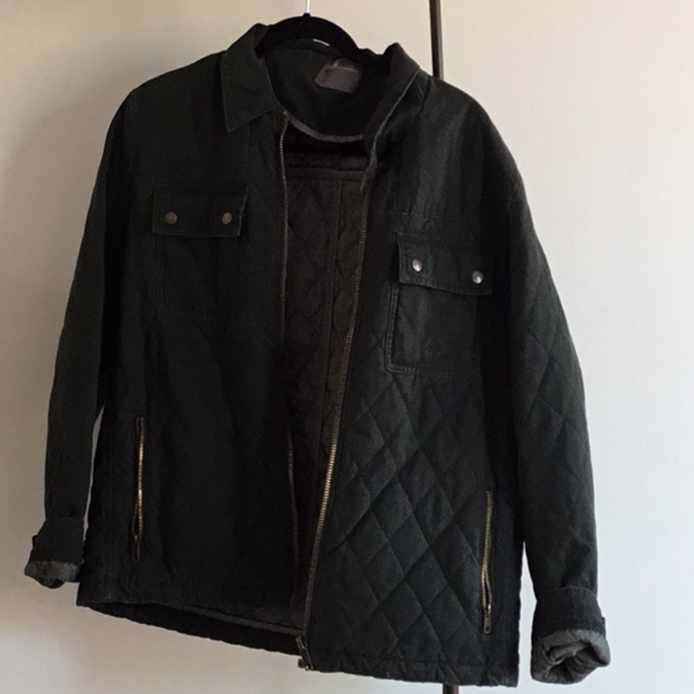 Dark Green quilted ASOS jacket